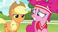 Applejack disappointed in Pinkie Pie S6E18