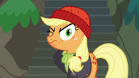 Applejack dressed like a salty sea captain S6E22