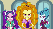 Dazzlings grinning at the Rainbooms EG2