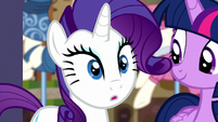 Rarity surprised by the boutique's look S6E9