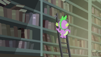 Spike moving with rolling ladder S4E23