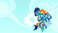 Spitfire and Soarin crash into Rainbow Dash S8E18