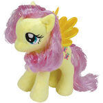 Fluttershy with Tinsel in her hair