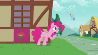 Pinkie Pie calling out to Rainbow Dash S7E23