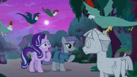 Starlight horrified to see Mudbriar petrified S9E11