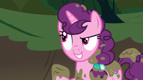 Sugar Belle talking about her cousin S8E10
