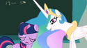 Twilight's flank briefly becomes misaligned with her body