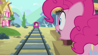 Pinkie Pie shouting Fluttershy's name S4E11