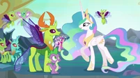 "Thorax, as the new leader of the changelings..."