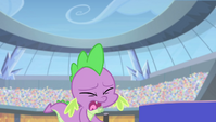 Spike has a coughing fit S4E24
