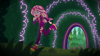 Sunset chases Pinkie into neon garden EGSBP