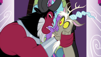 Tirek grabbing Discord's neck S4E26