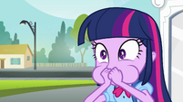 Twilight covers her mouth EG