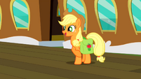 Applejack about to leave for Canterlot S2E14