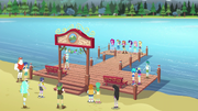 Equestria Girls and Wondercolts on the completed dock EG4