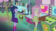 Fluttershy scared of Discord doll EG2