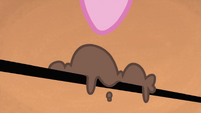 Pinkie Pie pointing at mousse on Gustave's moustache S2E24