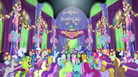 Ponies gathered for Starlight and friends' ceremony S7E1