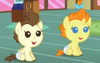 Pound Cake Pumpkin Cake sitting smiling S2E13