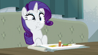 Rarity looking repulsed S6E12