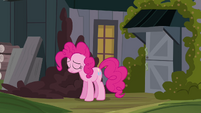 Sad Pinkie Pie about to give up on Cranky S02E18