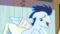 Soarin just keeping his wing warm S4E10