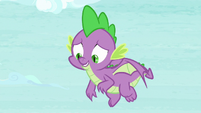 Spike looking a little embarrassed S8E24