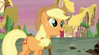 Applejack sings "it's not the things that you gather 'round" S5E3