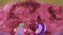 Cutie Map shows half of Equestria covered in crystal S5E25