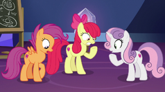 Cutie Mark Crusaders turned into adults S9E22.png