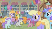 Ruby Pinch at Diamond Tiara's cute-ceañera in Call of the Cutie.