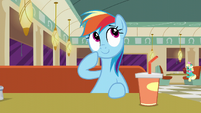 Rainbow thinks for a moment S6E9