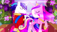 Shining Armor and Princess Cadance use spell of love S2E26