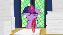 Twilight Sparkle goes back to doing paperwork S7E22