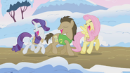 Rarity, Timeturner und Fluttershy singen gemeinsam das Winter-Ade-Tag Lied