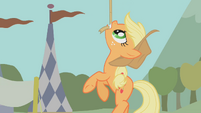 Applejack being suspended in the air S1E13