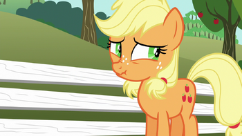 Applejack tells yet another lie S6E23