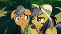 Daring Do holding a small rock S6E13