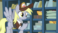 Derpy with ink on her hoof S8E10