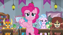 Pinkie Pie popping a balloon S8E1