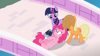 Pinkie Pie tripping over herself S02E10