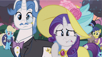 Rarity biting her lower lip.