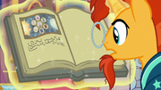 Sunburst reading Star Swirl's last journal entry S7E25