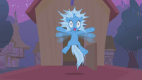 A freaked out Trixie.