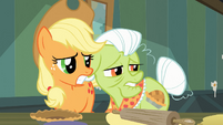 Applejack and Granny Smith wincing S03E09