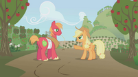 Applejack angry at Big Mac S1E04