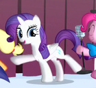 Rarity as an alicorn animation error S4E12