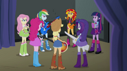 Sunset psyches up her friends EG2