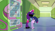 Twilight about to kick vending machine EG