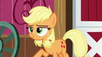 Young Applejack feeling proud of herself S6E23